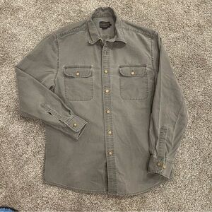 Pendleton Men's Beach Shack Solid Long Sleeve Button-Down Western Shirt